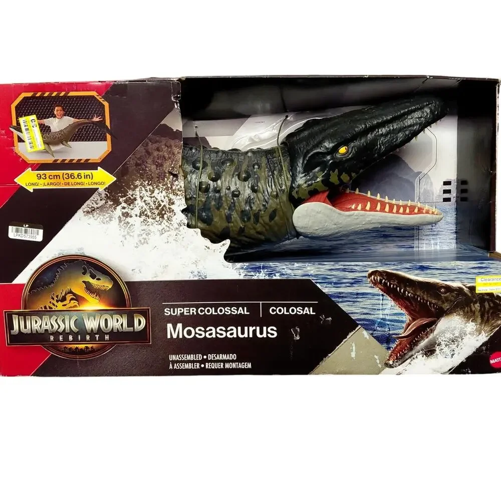 NIB Jurassic World Rebirth Super Colossal Mosasaurus